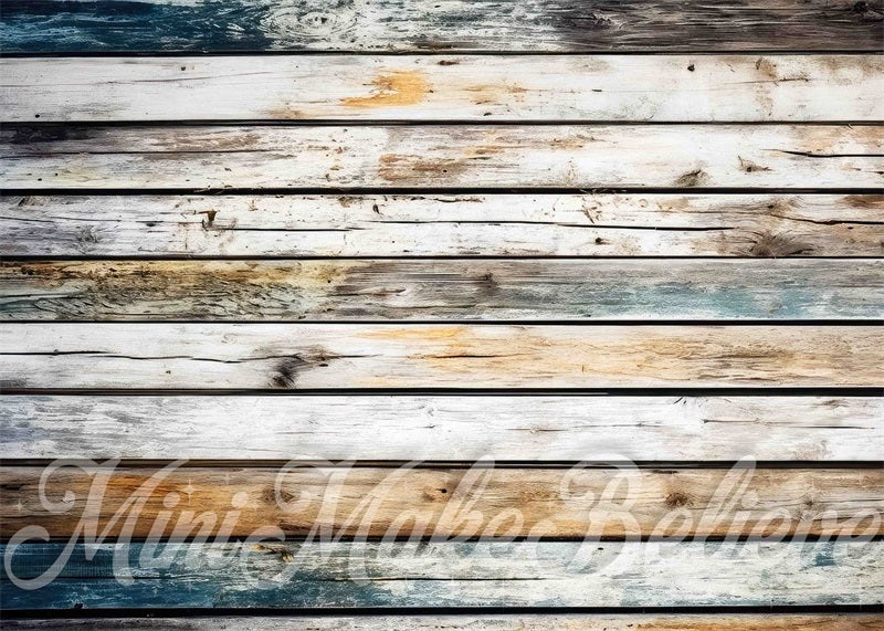 Kate High Distressed Barn Wood Rubber Floor Mat Photography designed by Mini MakeBelieve