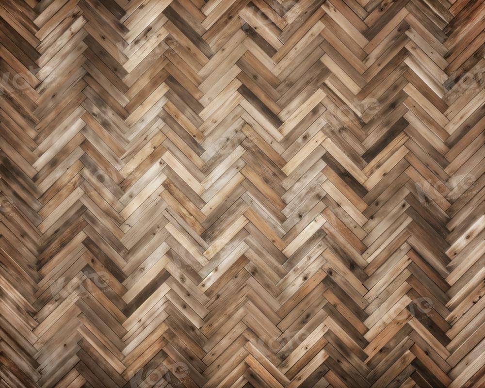 Kate Brown Wood Rubber Floor Mat - Kate Backdrop AU