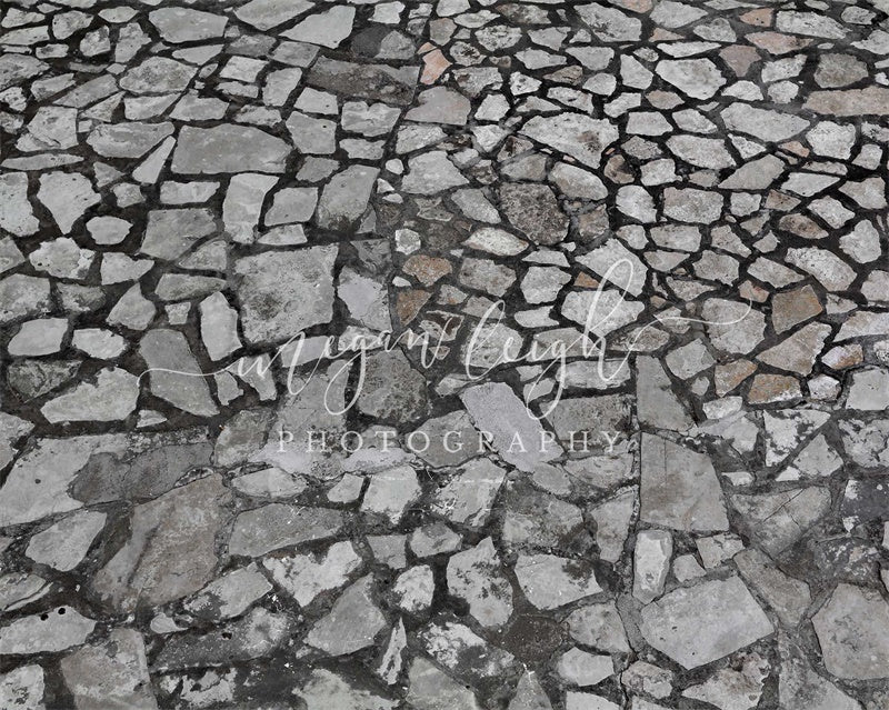 Kate Grey Stone Rubber Floor Mat Designed By Megan Leigh Photography - Kate Backdrop AU