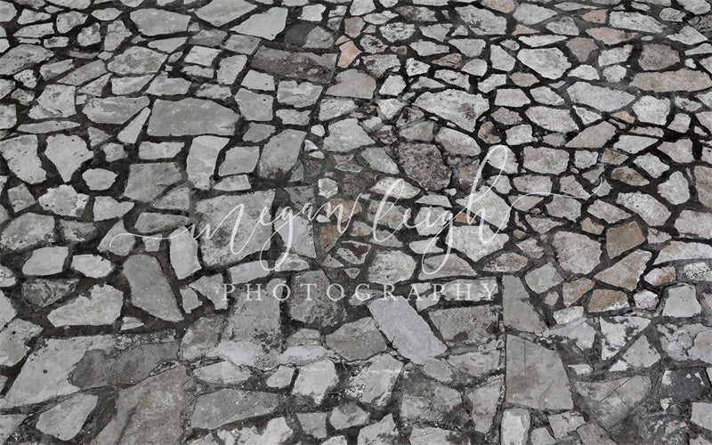 Kate Grey Stone Rubber Floor Mat Designed By Megan Leigh Photography - Kate Backdrop AU