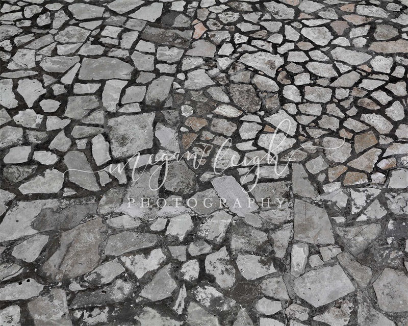 Kate Grey Stone Rubber Floor Mat Designed By Megan Leigh Photography - Kate Backdrop AU