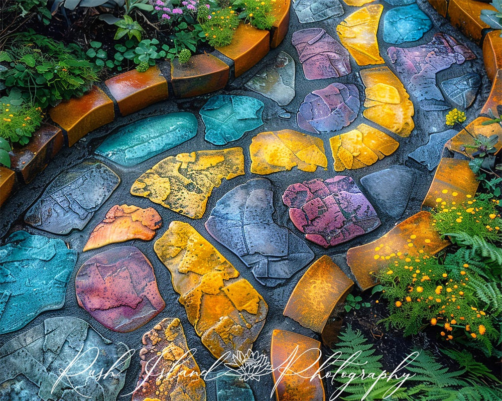 Kate Large Garden Path Floor Mat designed by Laura Bybee - Kate Backdrop AU