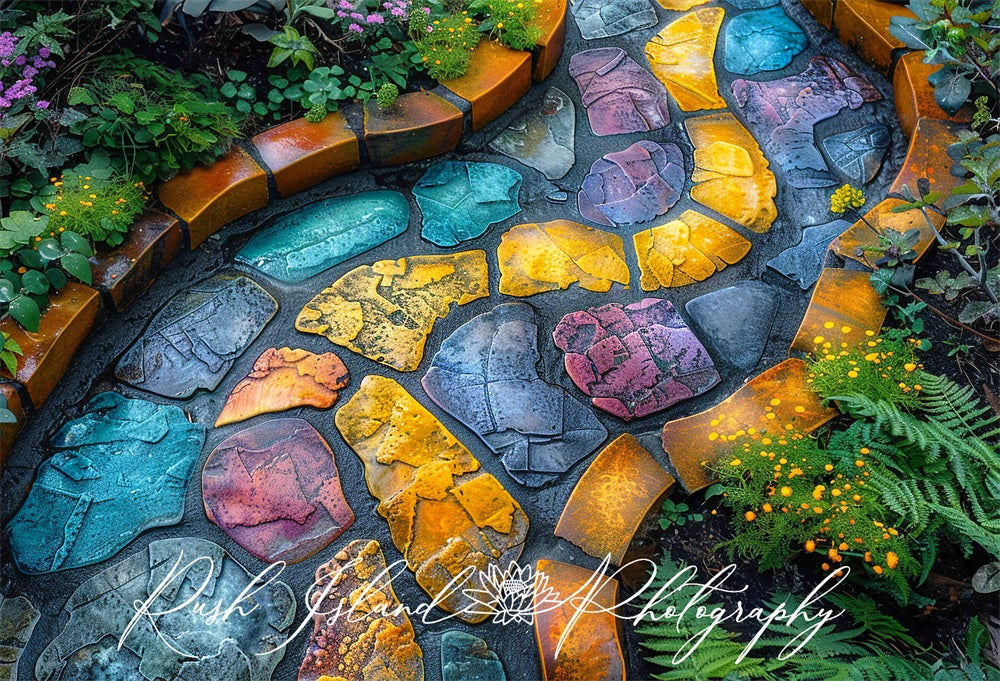 Kate Large Garden Path Floor Mat designed by Laura Bybee - Kate Backdrop AU