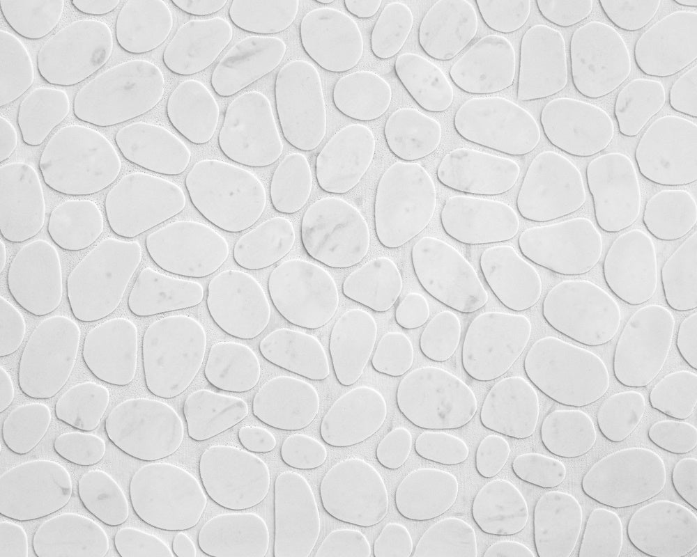 Kate White Pebble Stone Rubber Floor Mat Designed by Mini MakeBelieve - Kate Backdrop AU