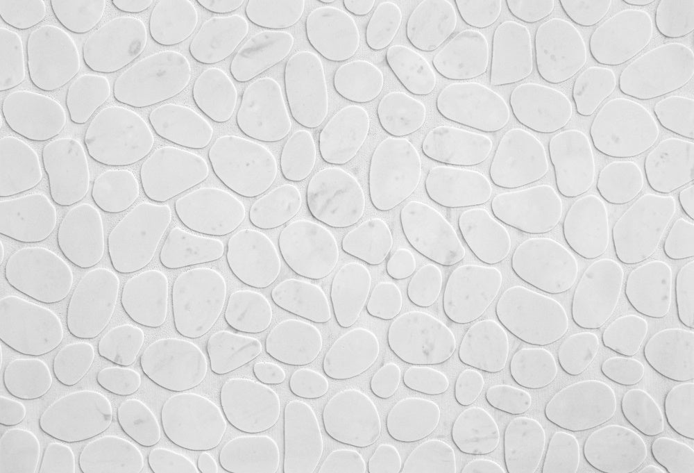 Kate White Pebble Stone Rubber Floor Mat Designed by Mini MakeBelieve - Kate Backdrop AU