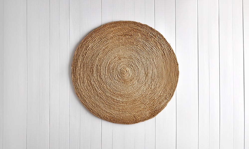 Kate Newborn Natural Woven Circle Rug Rubber Floor Mat Designed by Mini MakeBelieve - Kate Backdrop AU