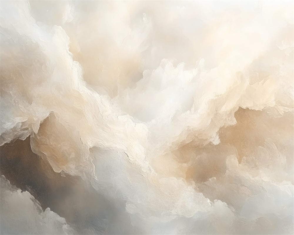 Kate Abstract Texture Cloud Rubber Floor Mat Designed by Mini MakeBelieve