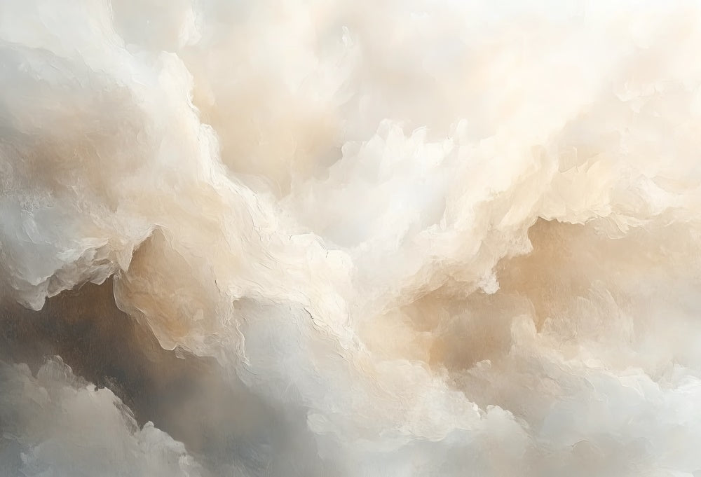 Kate Abstract Texture Cloud Rubber Floor Mat Designed by Mini MakeBelieve