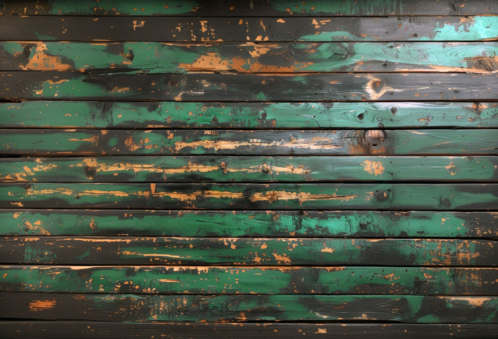 Kate Rustic Green Wooden Rubber Floor Mat Designed by Mini MakeBelieve