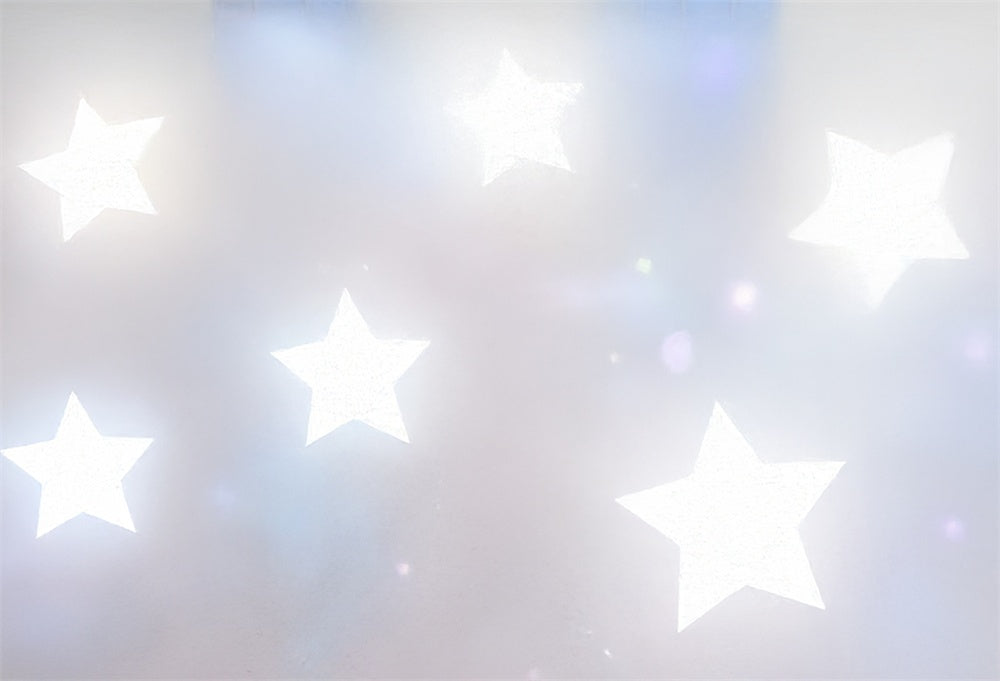 Kate White Stars Rubber Floor Mat Designed by Mini MakeBelieve - Kate Backdrop AU