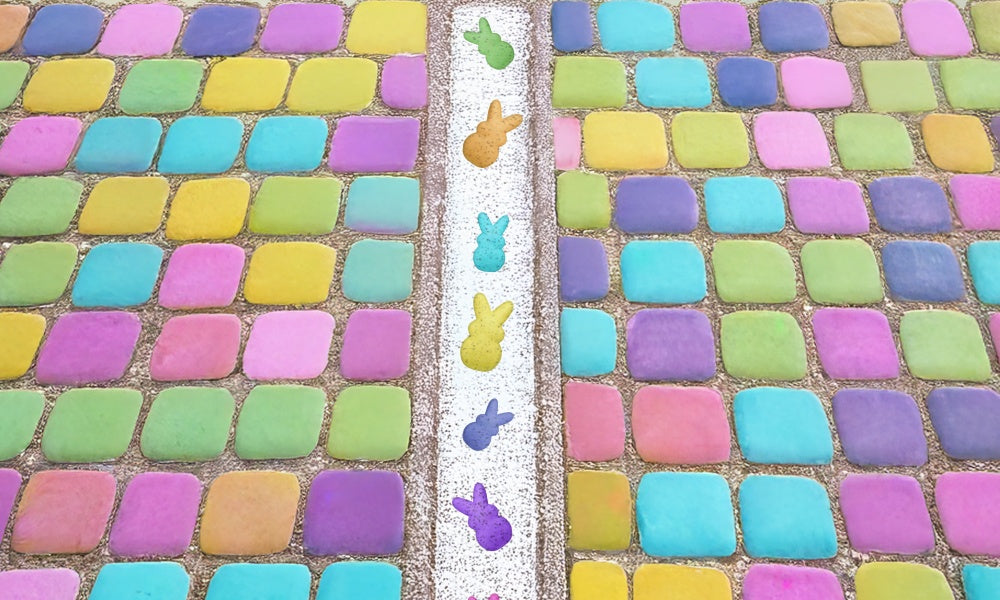 Kate Colored Squares Rubber Floor Mat Designed by Mini MakeBelieve - Kate Backdrop AU
