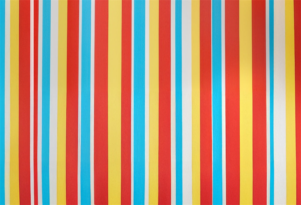 Kate Color Stripes Rubber Floor Mat Designed by Mini MakeBelieve - Kate Backdrop AU