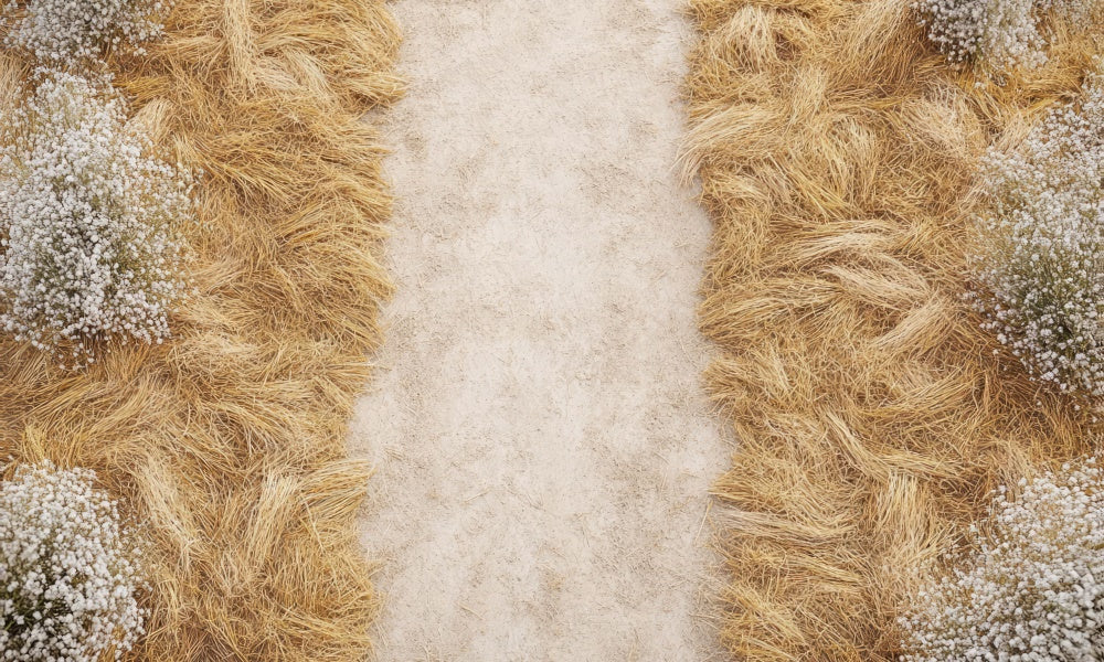 Kate Trail Hay Rubber Floor Mat designed by Mini MakeBelieve - Kate Backdrop AU
