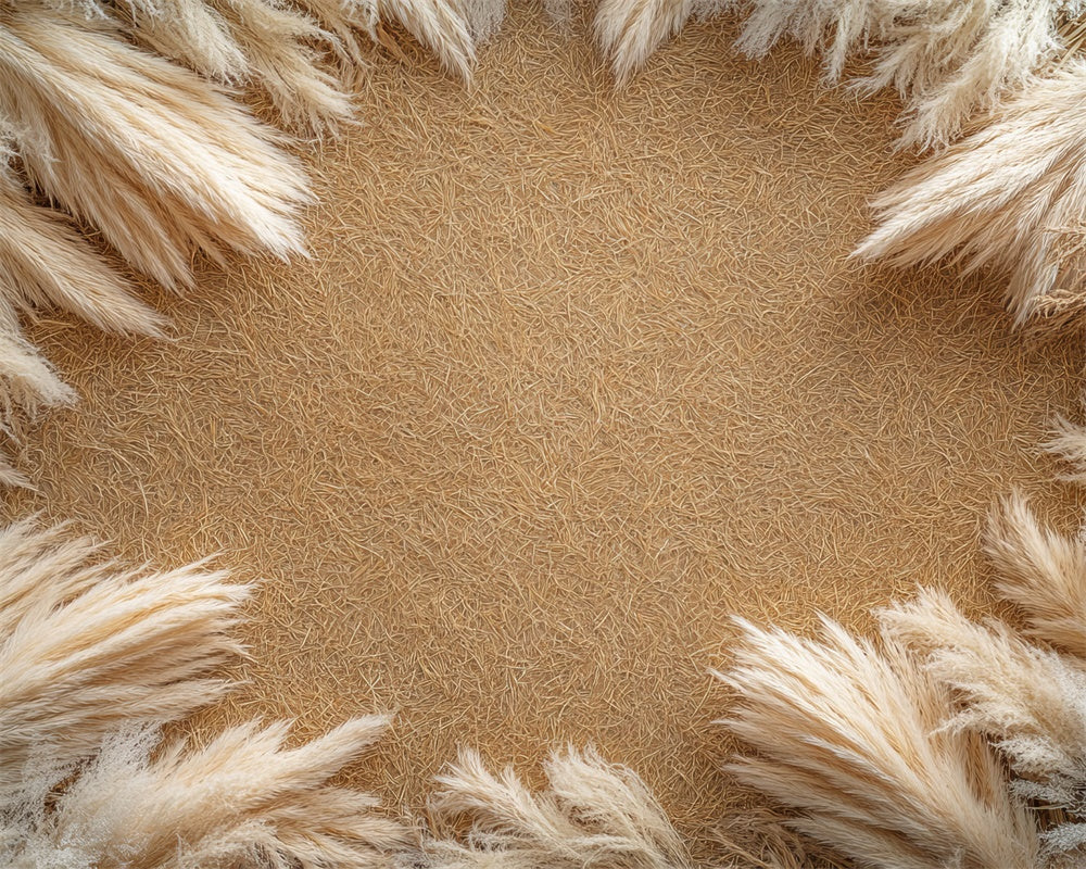 Kate Pampas Edges Rubber Floor Mat designed by Mini MakeBelieve - Kate Backdrop AU