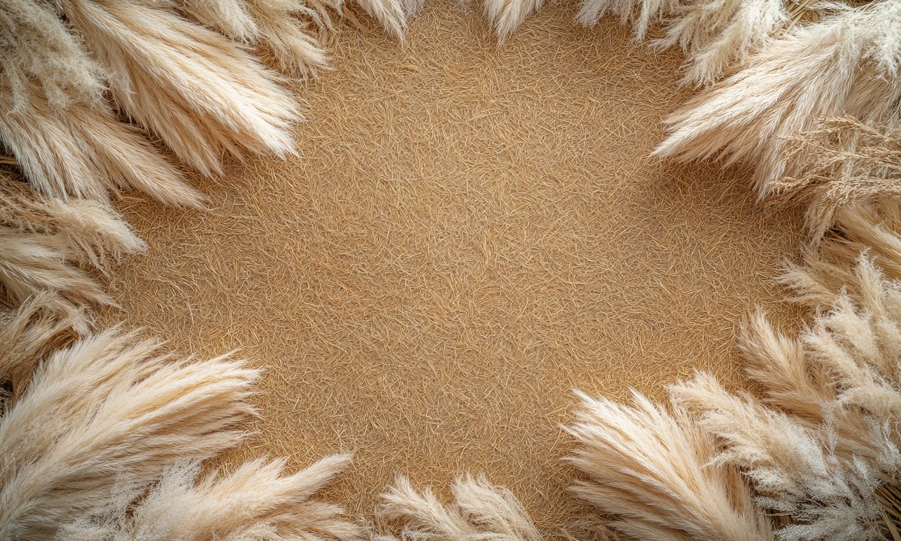 Kate Pampas Edges Rubber Floor Mat designed by Mini MakeBelieve - Kate Backdrop AU