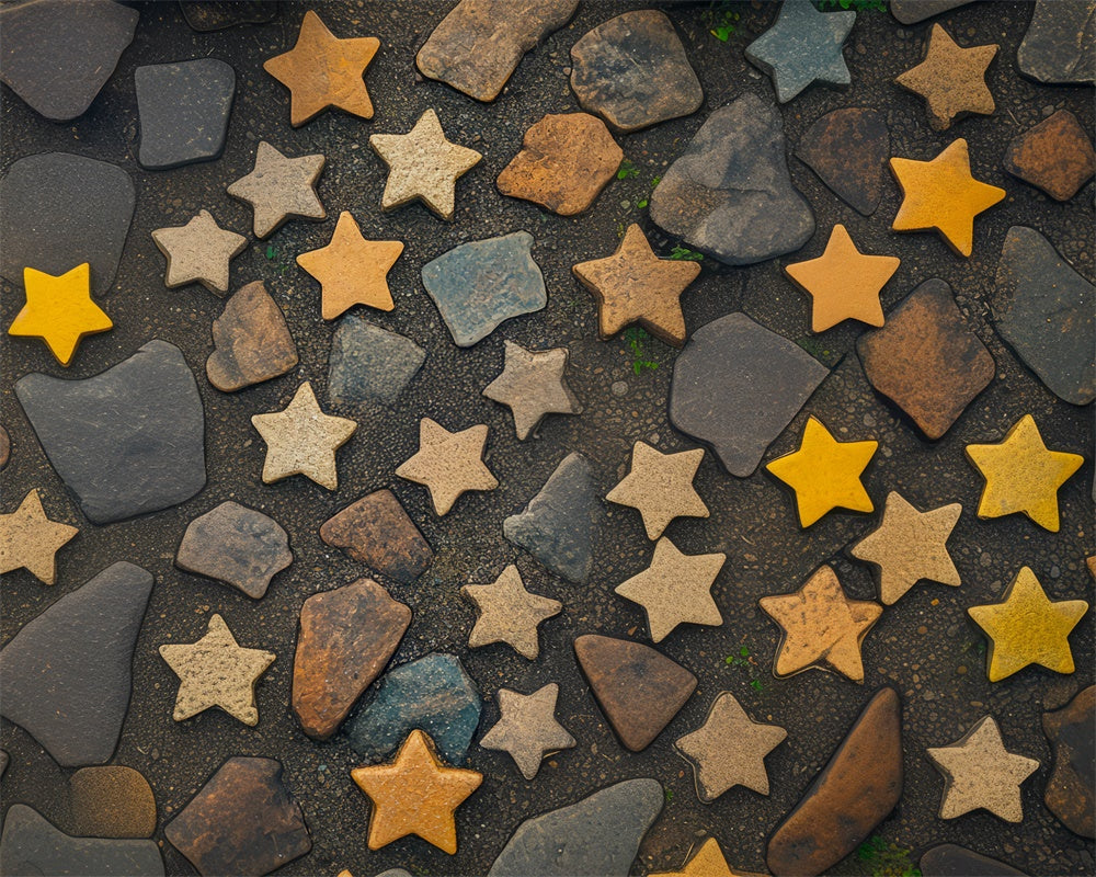 Kate Star Stone Rubber Floor Mat designed by Mini MakeBelieve - Kate Backdrop AU