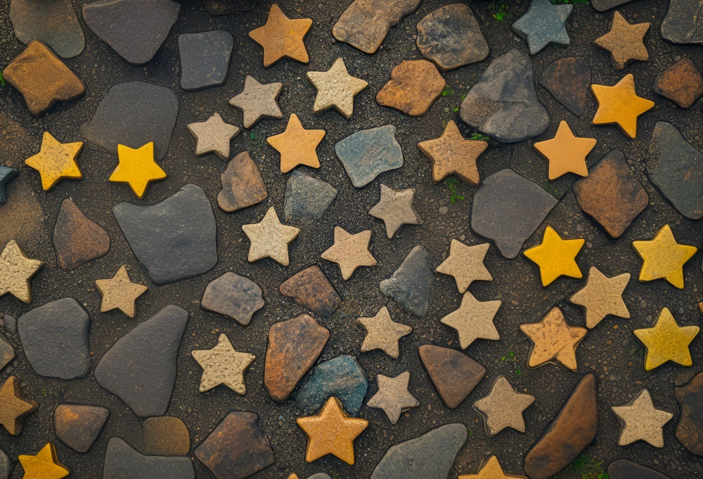 Kate Star Stone Rubber Floor Mat designed by Mini MakeBelieve - Kate Backdrop AU