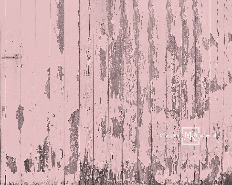 Kate Shabby Pink Barn Wood Backdrop Designed by Mandy Ringe Photography - Kate Backdrop AU