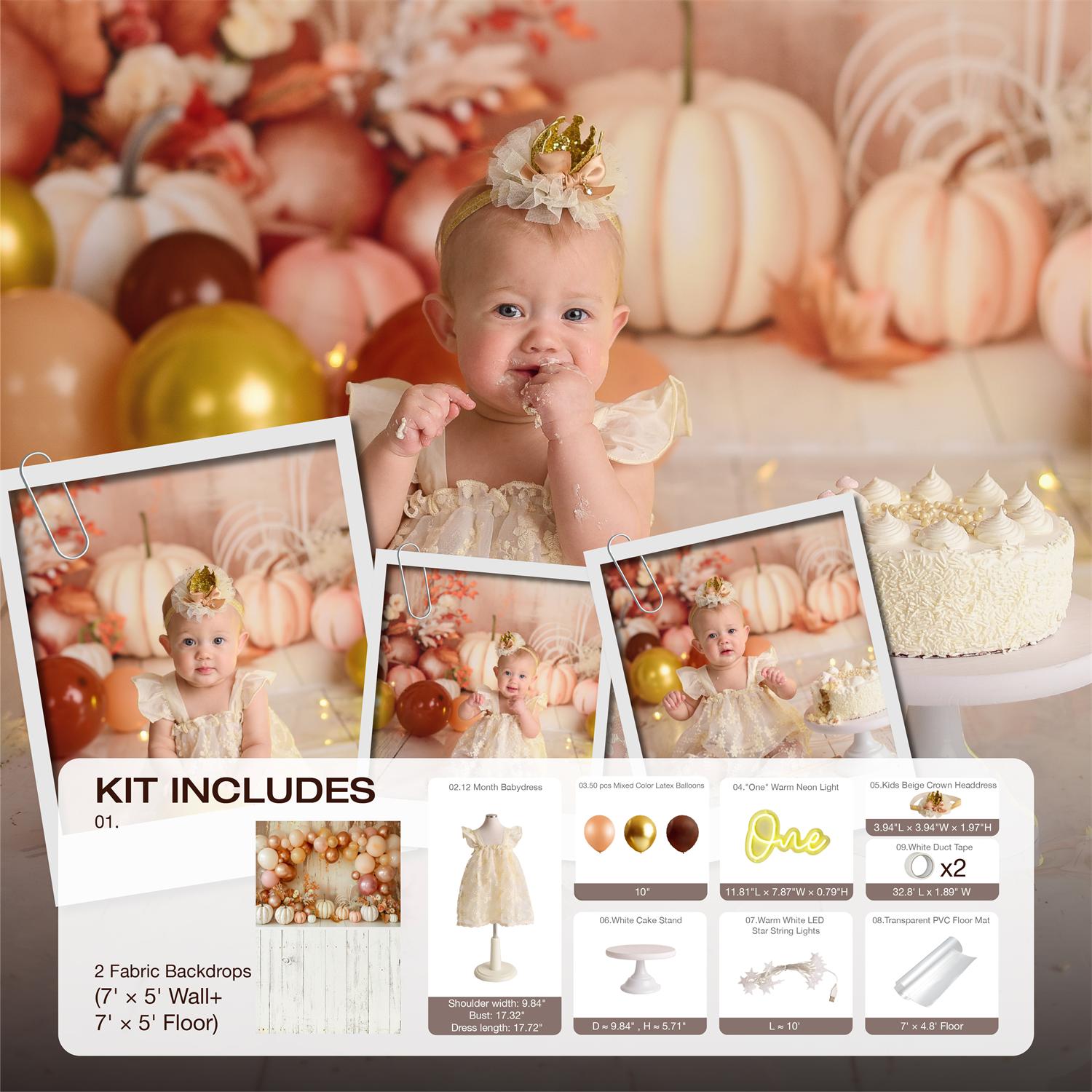 Kate Boho Pumpkins Cake Smash Photo Kit