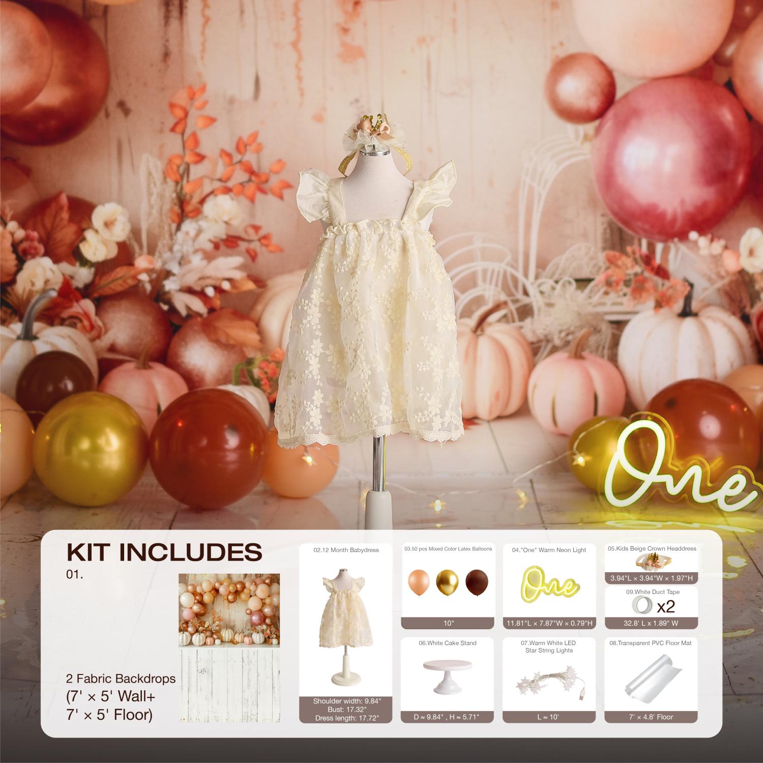 Kate Boho Pumpkins Cake Smash Photo Kit
