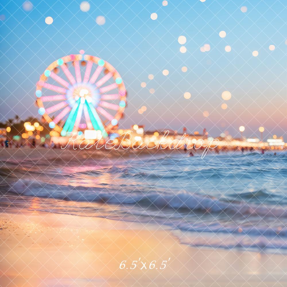 Kate Ferris Wheel Beach Bokeh Backdrop Designed by Chain