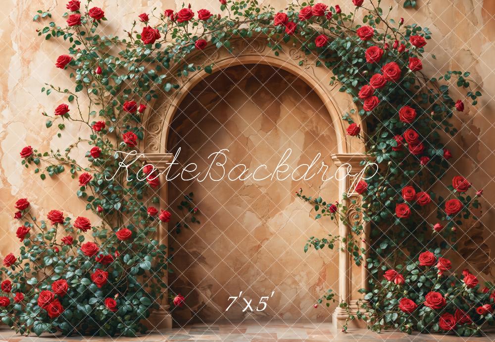 Kate Rose Arch Stone Wall Backdrop Designed by Emetselch