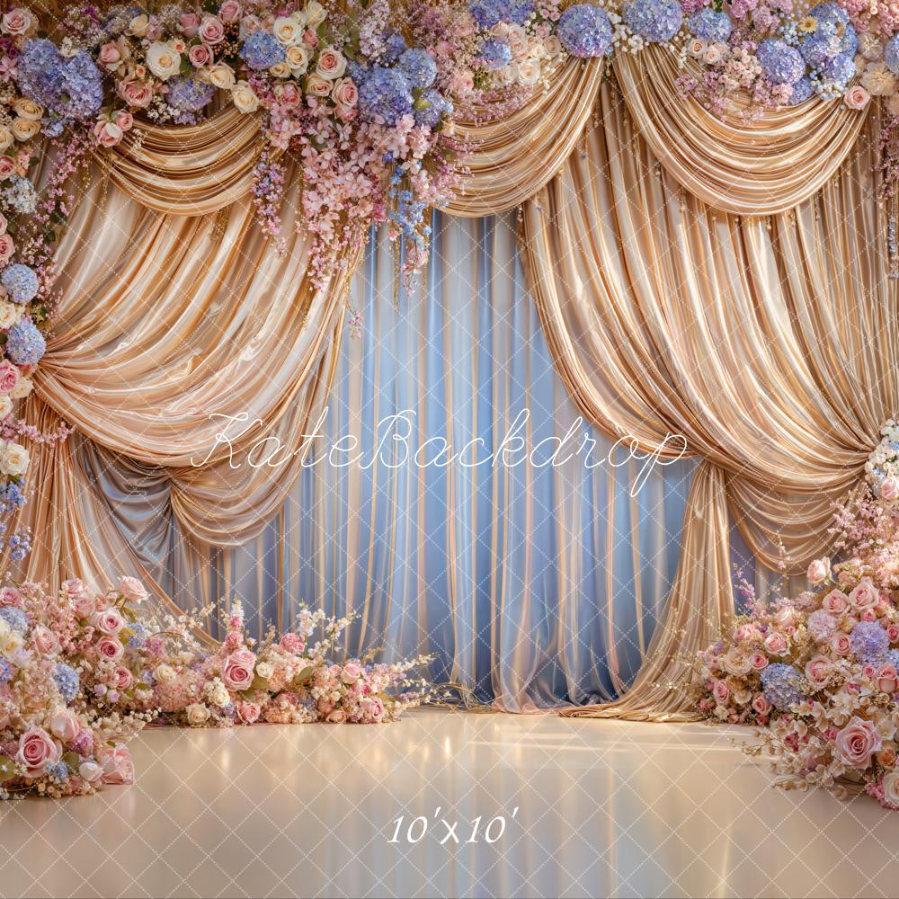 Kate Wedding Flower Arch Drapes Backdrop Designed by Emetselch