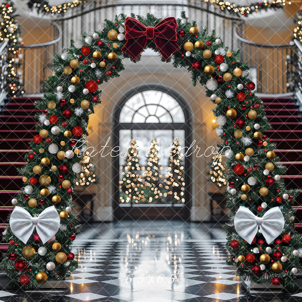 Kate Christmas Staircase Backdrop Designed by Mini MakeBelieve - Kate Backdrop AU