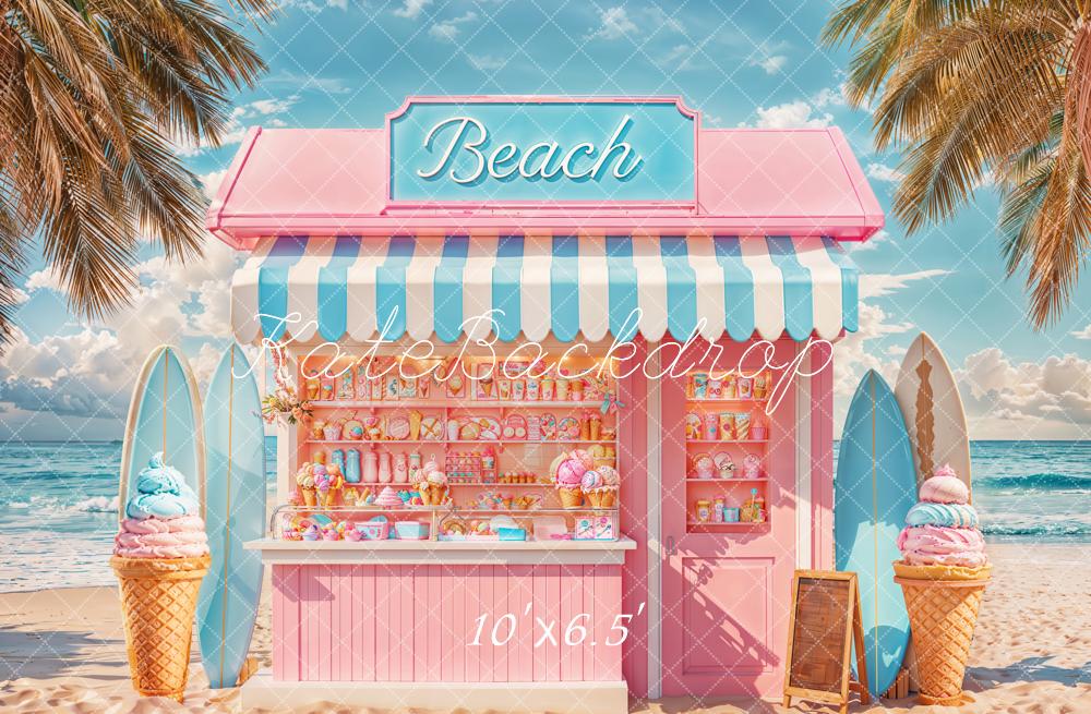 Kate Beach Sweet Shop Surfboards Fleece Backdrop Designed by Chain - Kate Backdrop AU