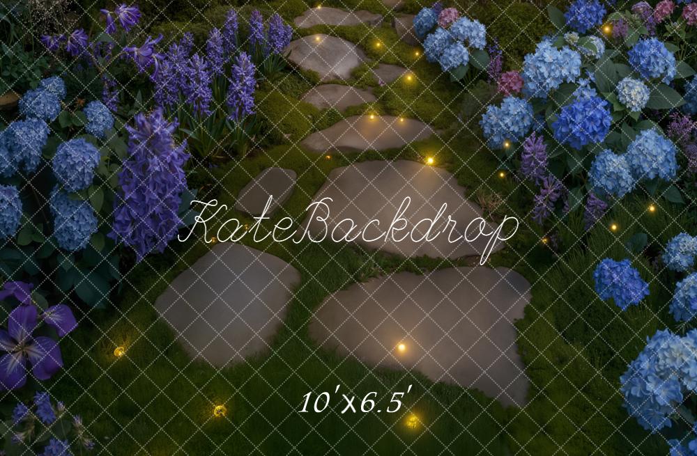 Kate Garden Stone Flowers Path Backdrop Designed by Kate Image