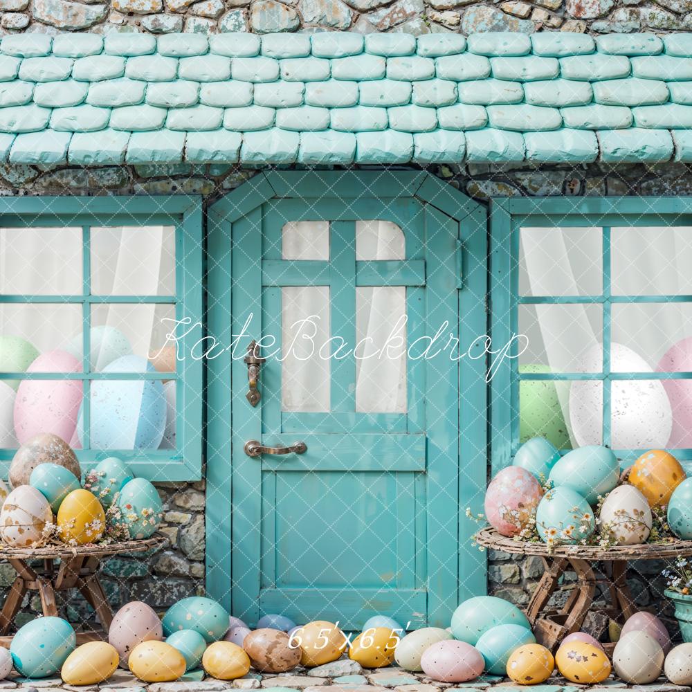 Kate Easter Eggs Stone House Backdrop Designed by Emetselch