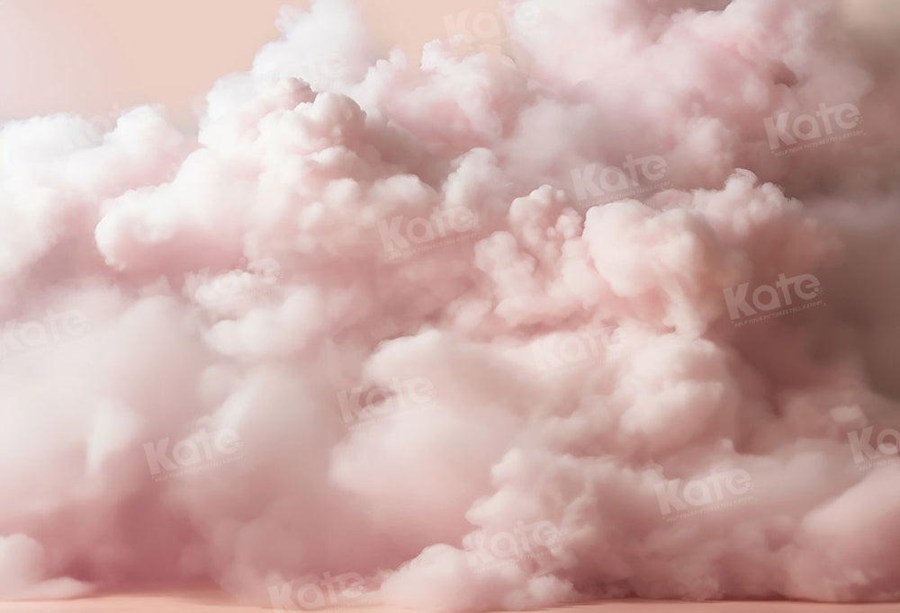 Kate Pink Cloud Puff Backdrop Designed by Chain