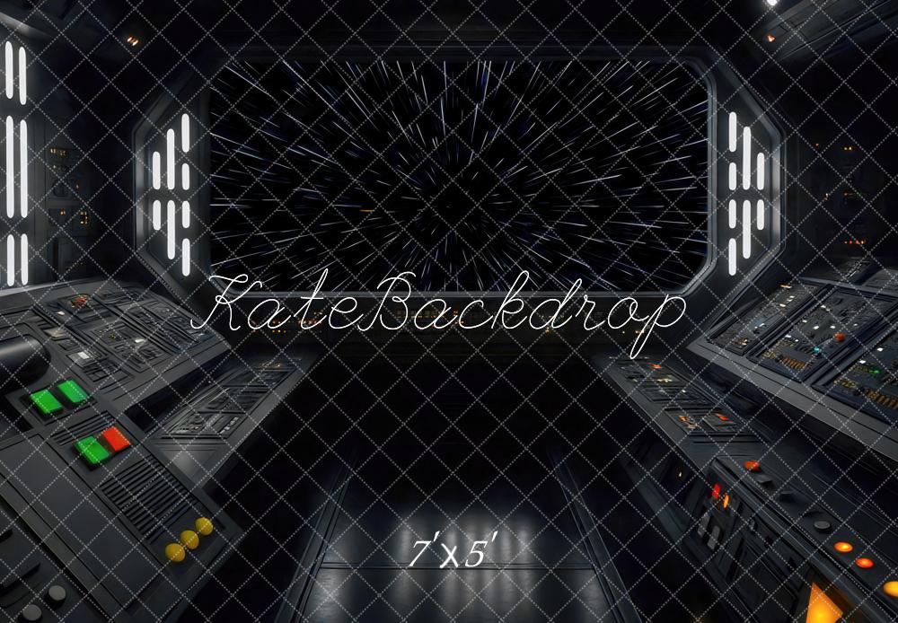 Kate Space Ship Cockpit Starfield Backdrop Designed by Mini MakeBelieve - Kate Backdrop AU