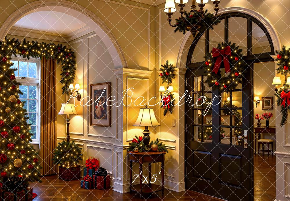 Kate Christmas Tree Wreath Garland Backdrop Designed by Mini MakeBelieve - Kate Backdrop AU