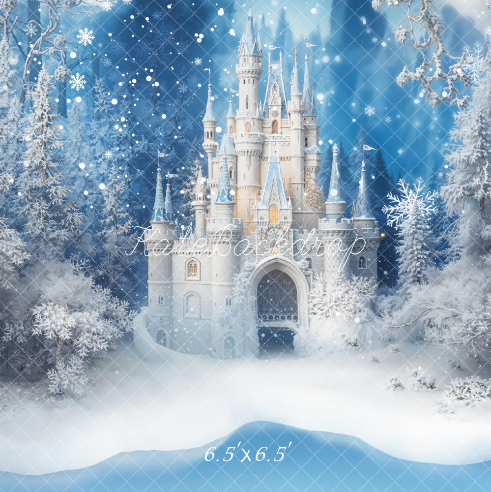 Kate Ice Princess Snowy Castle Backdrop Designed by Emetselch - Kate Backdrop AU