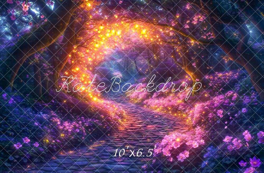Kate Fairy Fantasy Cobblestone Path Backdrop Designed by Chain - Kate Backdrop AU