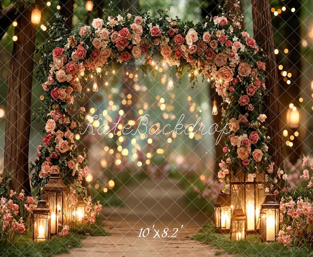 Kate Flower Arch Bokeh Spring Backdrop Designed by Emetselch