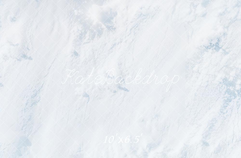 Kate Abstract White Snow Texture Fleece Backdrop Designed by Kate Image