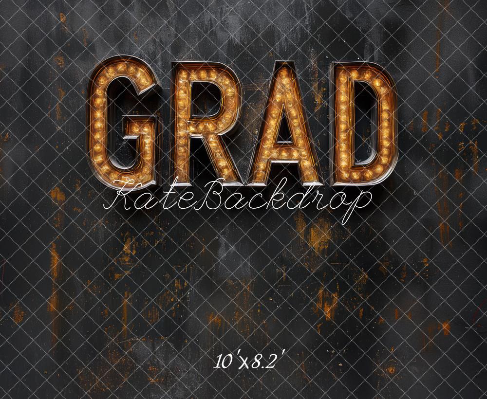 Kate Grad Marquee Lights Black Wall Backdrop Designed by Mini MakeBelieve