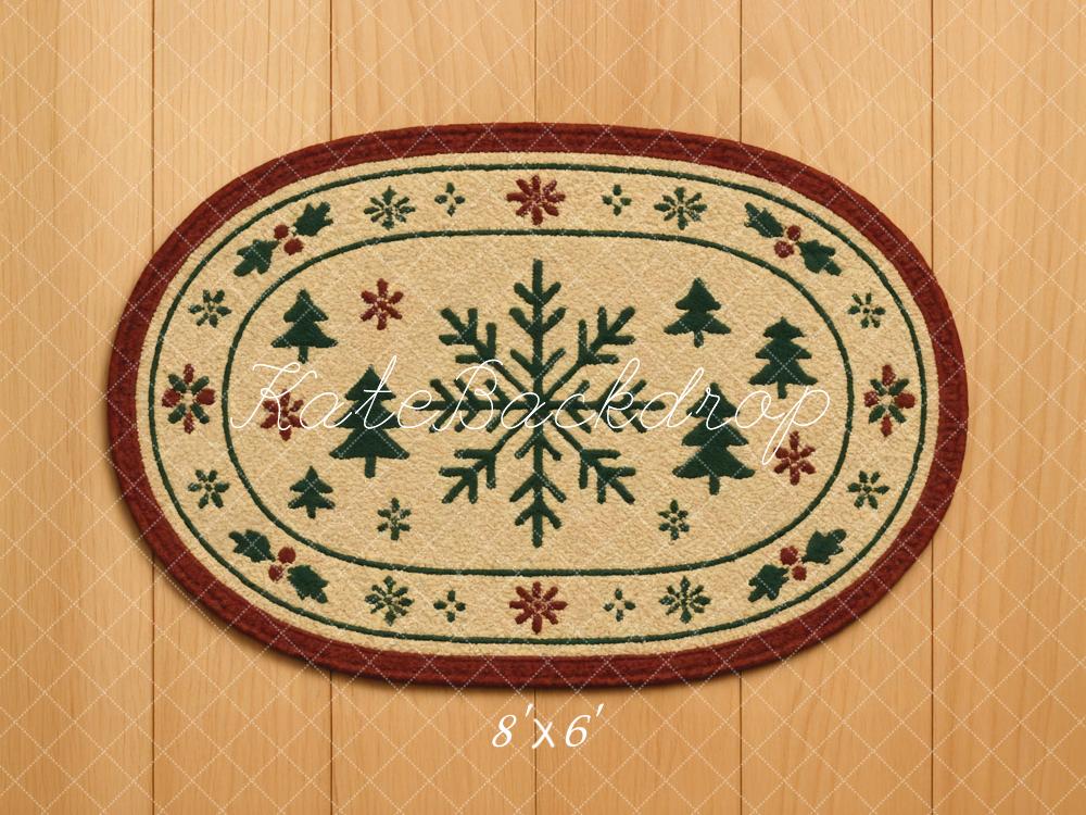 Kate Christmas Snowflake Trees Wooden Backdrop Designed by Mini MakeBelieve