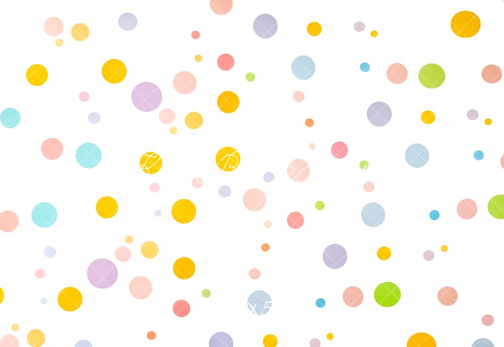 Kate Colourful Polka Dots Backdrop Designed by Emetselch - Kate Backdrop AU
