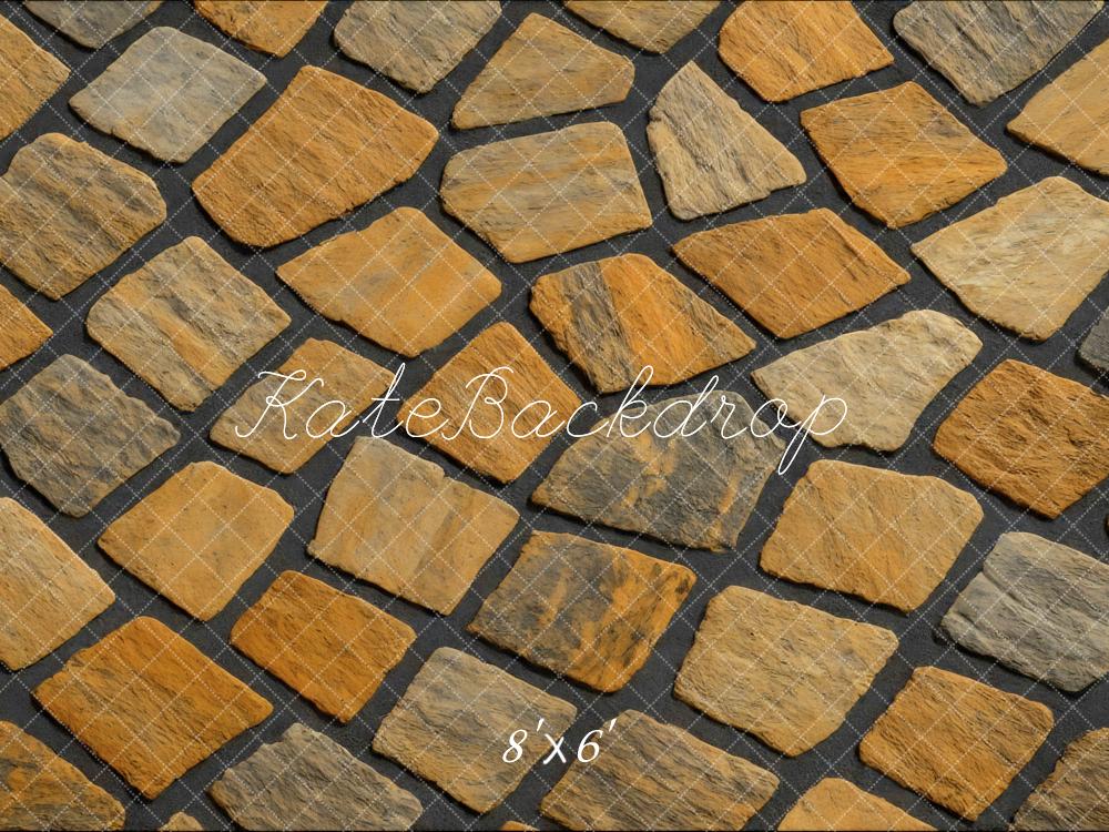 Kate Cobblestone Stone Pattern Backdrop Designed by Mini MakeBelieve