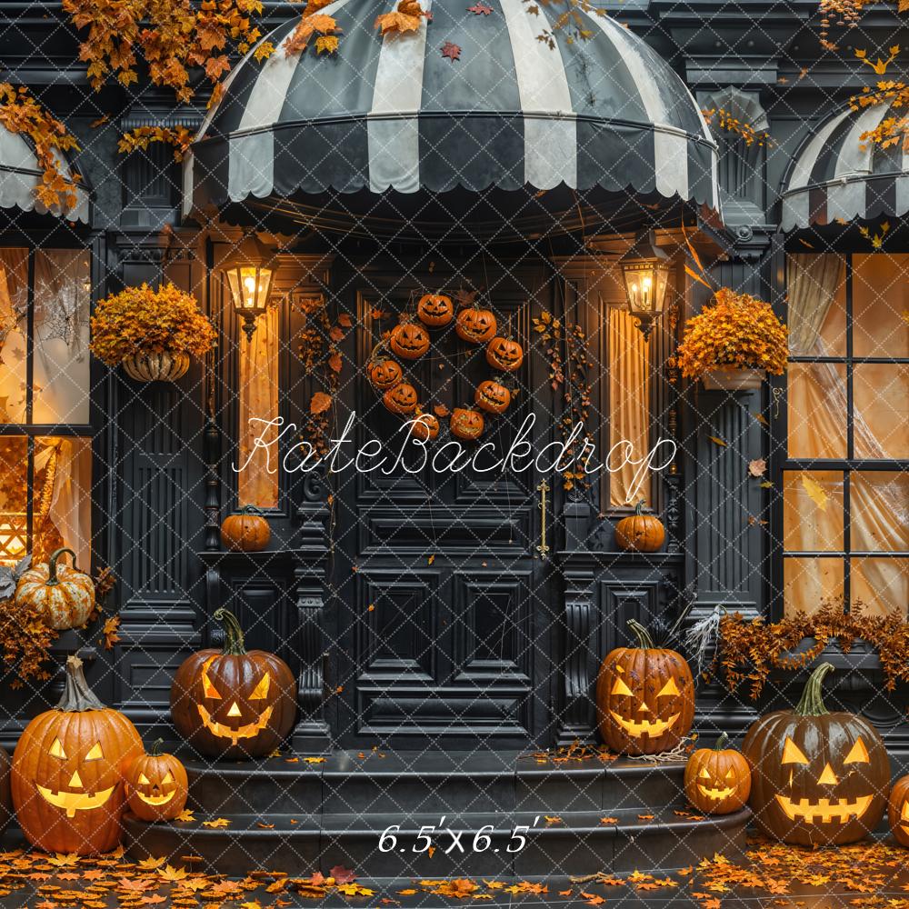 15% OFF Kate Halloween Pumpkins Autumn House Backdrop Designed by Emetselch