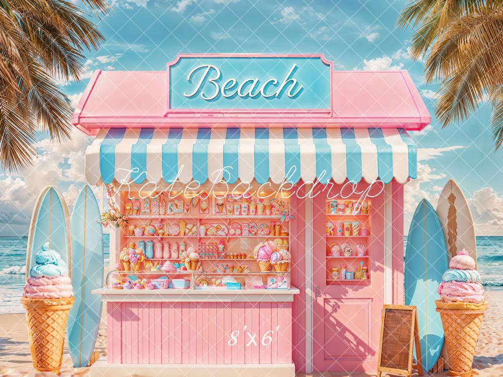 Kate Beach Sweet Shop Surfboards Fleece Backdrop Designed by Chain - Kate Backdrop AU