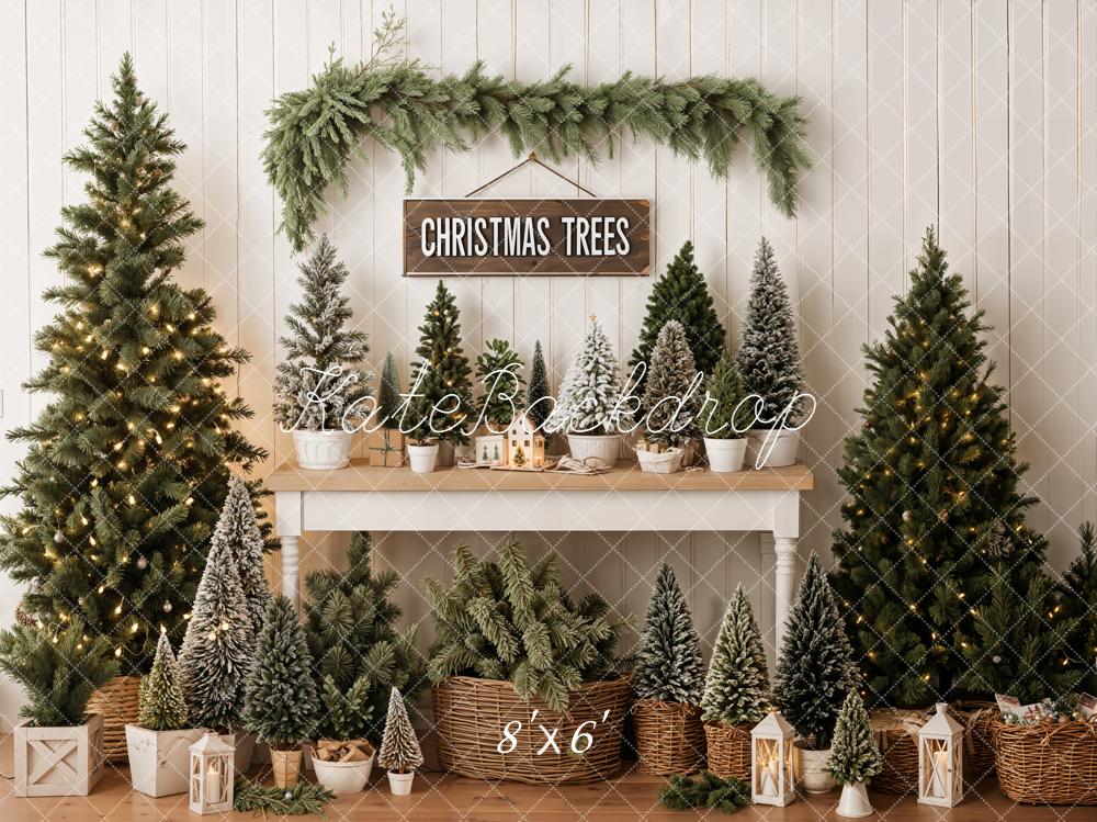 Kate Christmas Trees Fleece Backdrop Designed by Emetselch