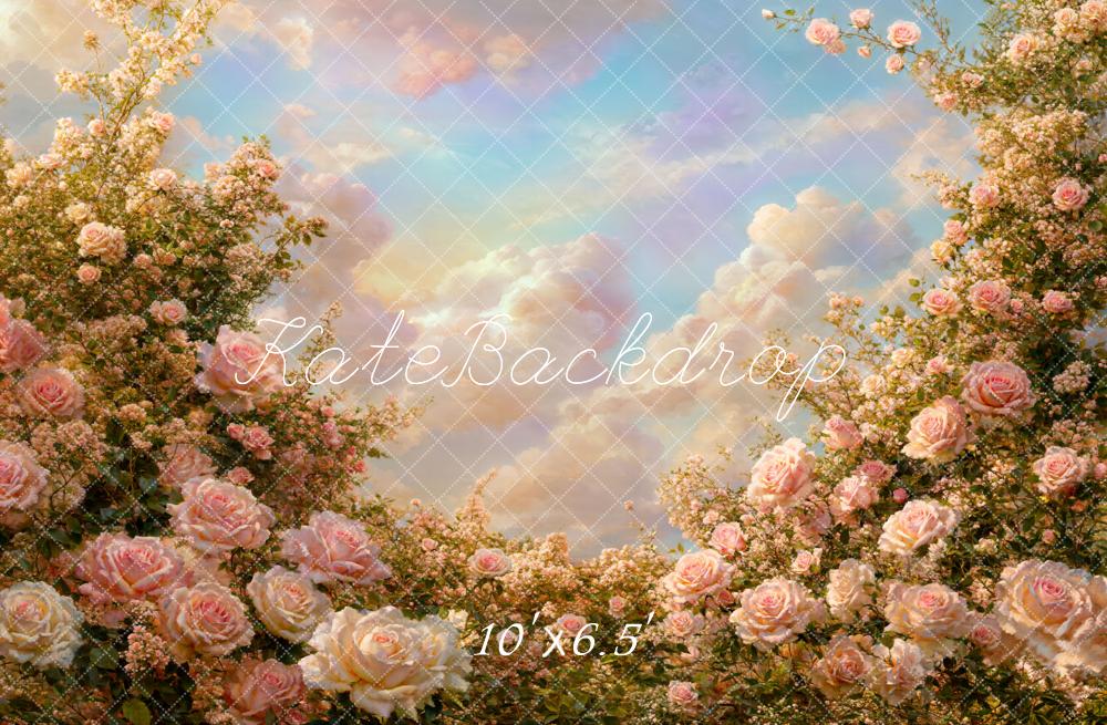 Kate Spring Flower Sky Backdrop Designed by Chain
