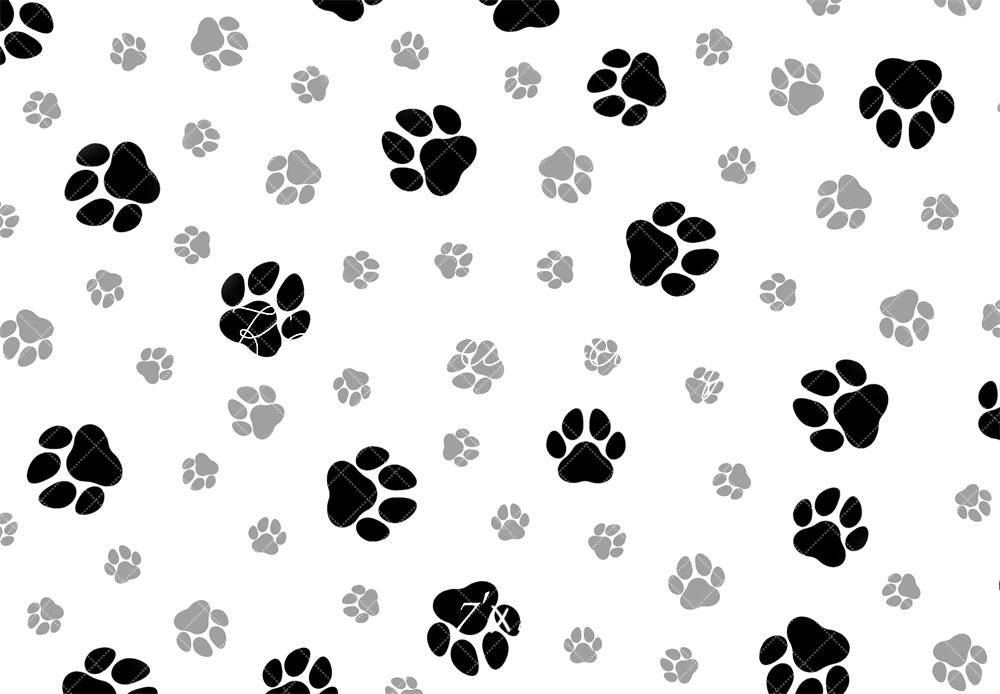 Kate Animal Paw Prints Pattern Backdrop Designed by Mandy Ringe - Kate Backdrop AU