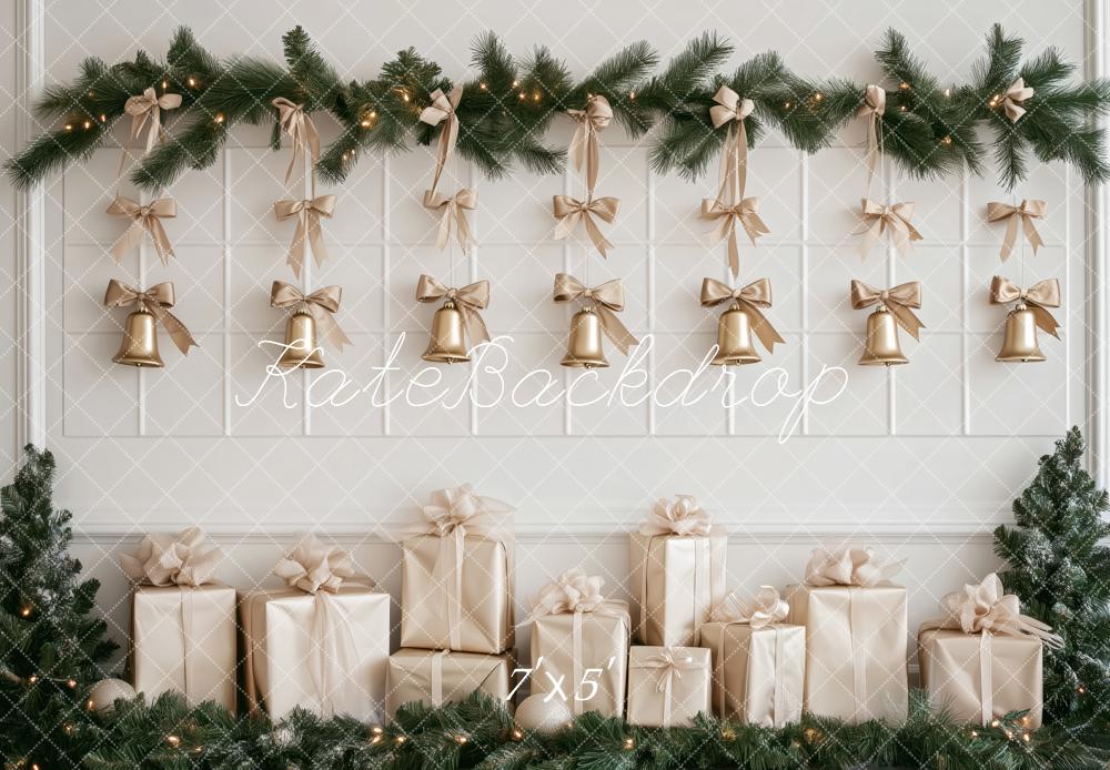 Kate Christmas Bells Presents Backdrop Designed by Patty Roberts - Kate Backdrop AU