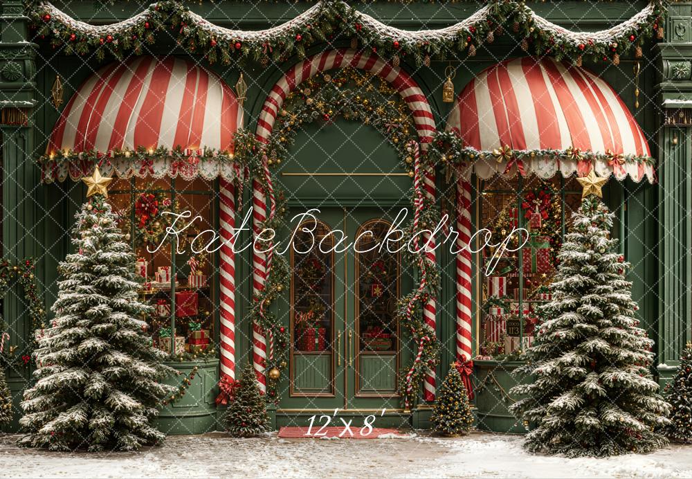 Kate Christmas Shop Fleece Backdrop Designed by Emetselch - Kate Backdrop AU