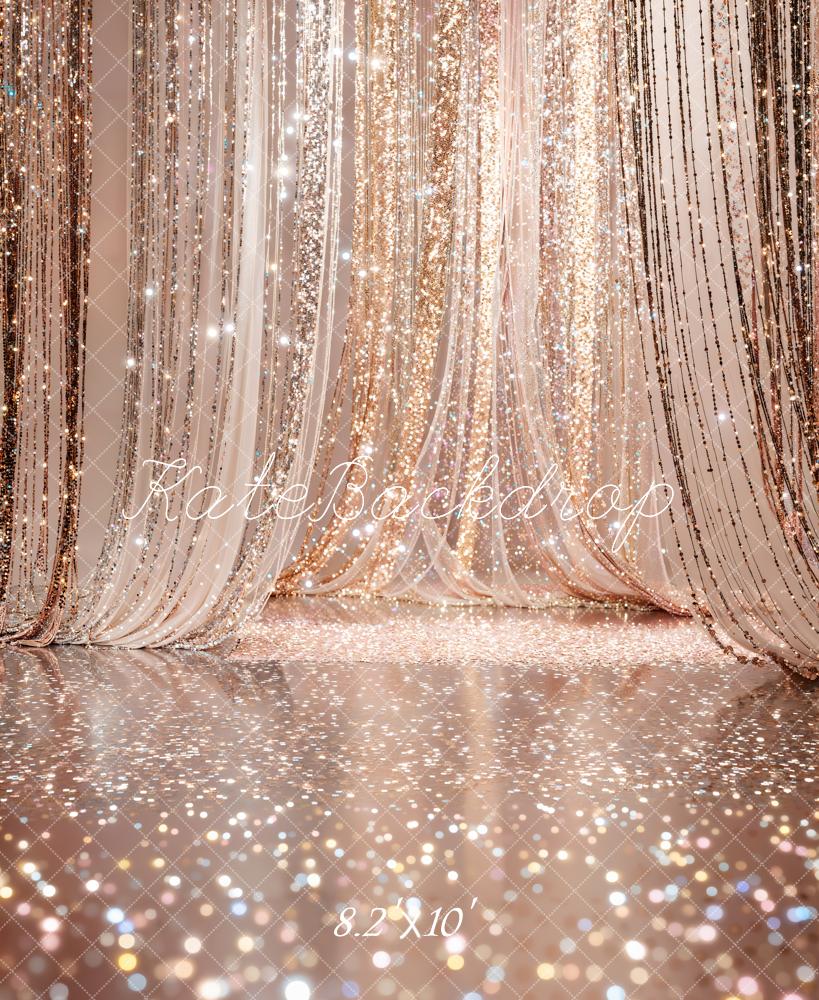 Kate Glitter Curtain Sparkle Floor Backdrop Designed by Chain